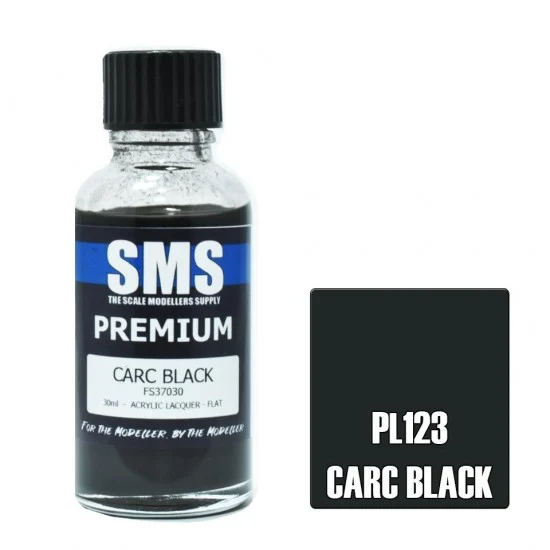 The Scale Modellers Supply PL123 Acrylic Lacquer Paint - Premium CARC Black FS37030 (30ml)