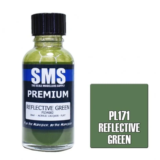 The Scale Modellers Supply PL171 Acrylic Lacquer Paint - Premium Reflective Green FS34082 (30ml)