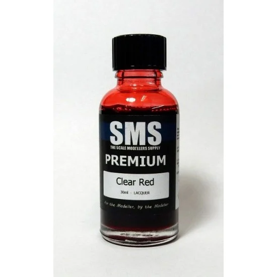 The Scale Modellers Supply PL18 Acrylic Lacquer Paint - Premium #Clear Red (30ml)