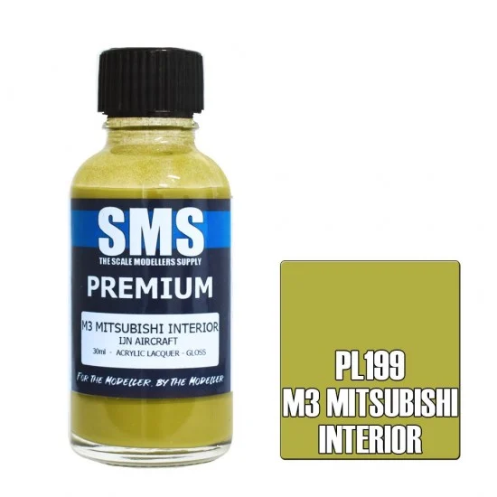 The Scale Modellers Supply PL199 Acrylic Lacquer Paint - Premium M3 Mitsubishi Interior (30ml)