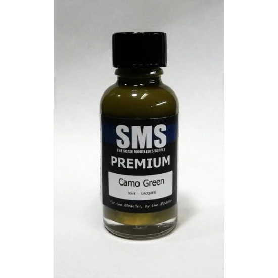 The Scale Modellers Supply PL31 Acrylic Lacquer Paint - Premium #Camo Green (30ml)