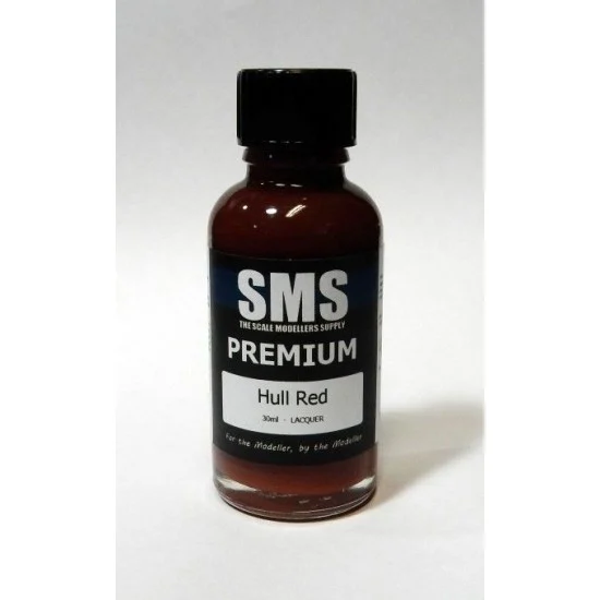 The Scale Modellers Supply PL35 Acrylic Lacquer Paint - Premium #Hull Red (30ml)