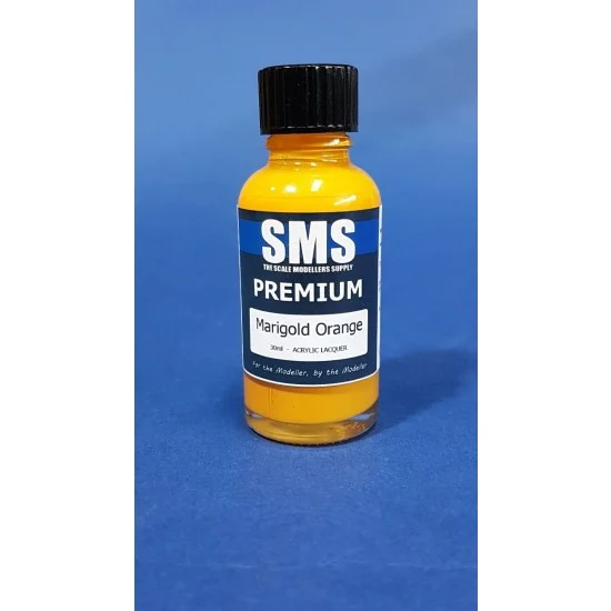 The Scale Modellers Supply PL62 Acrylic Lacquer Paint - Premium #Marigold Orange (30ml)