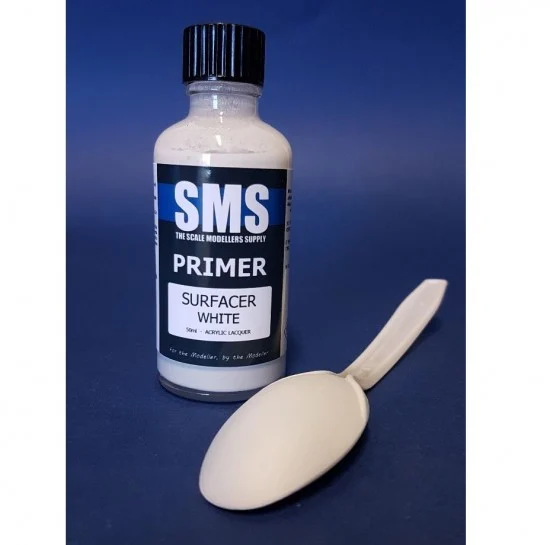 The Scale Modellers Supply PLP03 White Surface Primer 50ml - Hobby & Model Paints