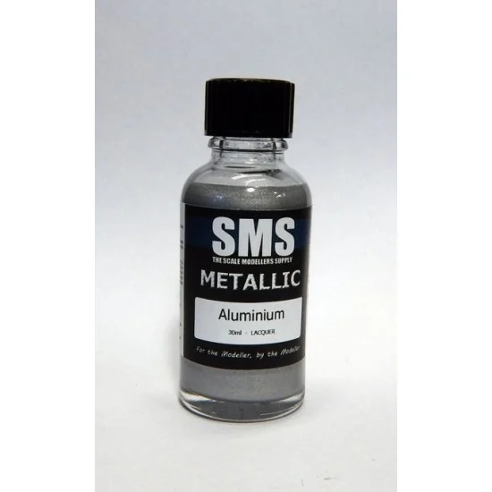 The Scale Modellers Supply PMT09 Acrylic Lacquer Paint - Metallic #Aluminium (30ml)