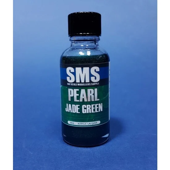 The Scale Modellers Supply PRL05 Acrylic Lacquer Paint - Pearl Jade Green 30ml