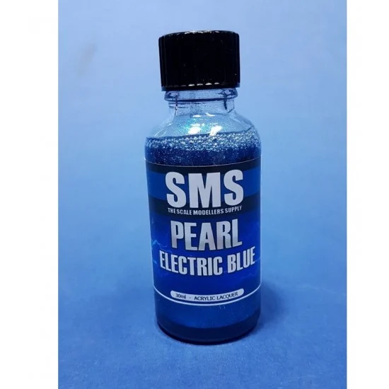 The Scale Modellers Supply PRL09 Acrylic Lacquer Paint - Pearl Electric Blue 30ml