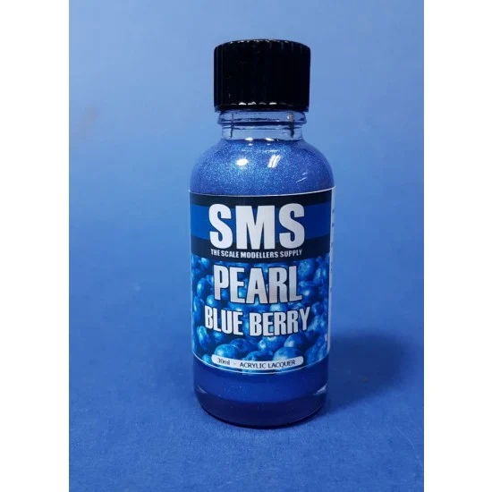 The Scale Modellers Supply PRL11 Acrylic Lacquer Paint - Pearl Blue Berry 30ml