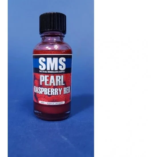 The Scale Modellers Supply PRL16 Acrylic Lacquer Paint - Pearl Raspberry Red (30ml)