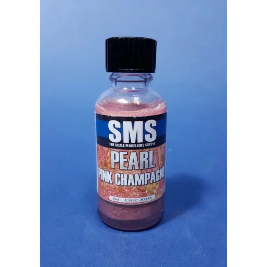 The Scale Modellers Supply PRL19 Acrylic Lacquer Paint - Pearl Pink Champagne 30ml