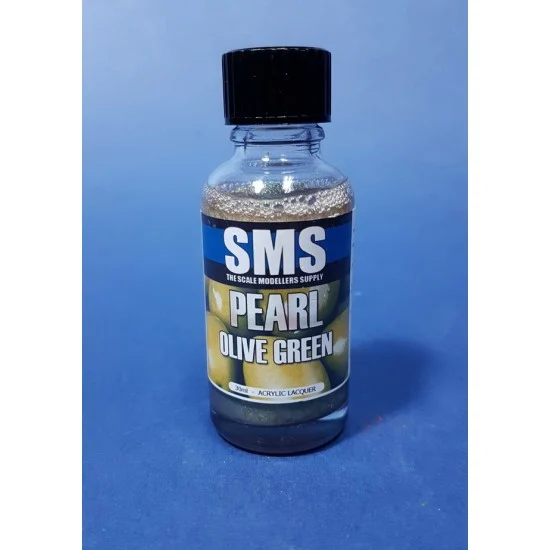 The Scale Modellers Supply PRL20 Acrylic Lacquer Paint - Pearl Olive Green 30ml