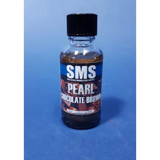 The Scale Modellers Supply PRL21 Acrylic Lacquer Paint - Pearl Chocolate Brown 30ml