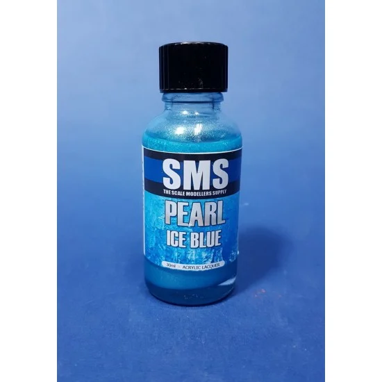 The Scale Modellers Supply PRL22 Acrylic Lacquer Paint - Pearl Ice Blue 30ml