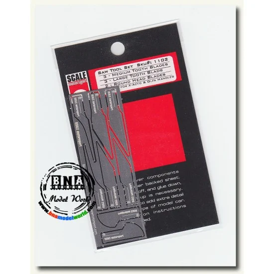 Scale Motorsport 1102 8pcs Saw Blade Set - Hobby Tools & Supplies