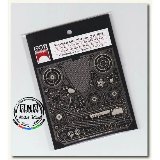 Scale Motorsport 4240 1/12 Kawasaki Ninja ZX-RR Photoetch Set for Tamiya #14109