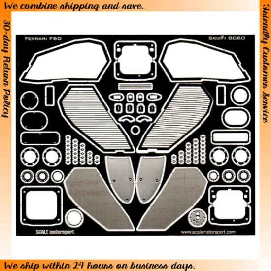 Scale Motorsport 8060 1/20 Ferrari F60 Photo-etched Set for Tamiya 20059 kit
