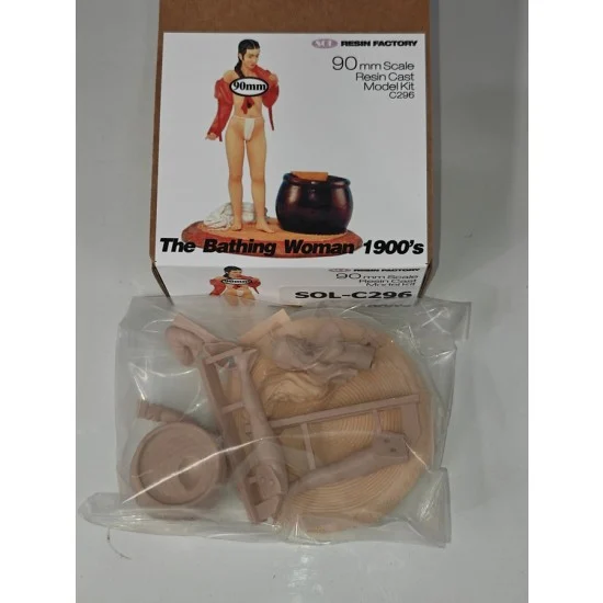 SOL Resin Factory C296 90mm Scale The Bathing Woman 1900s - Model Figures