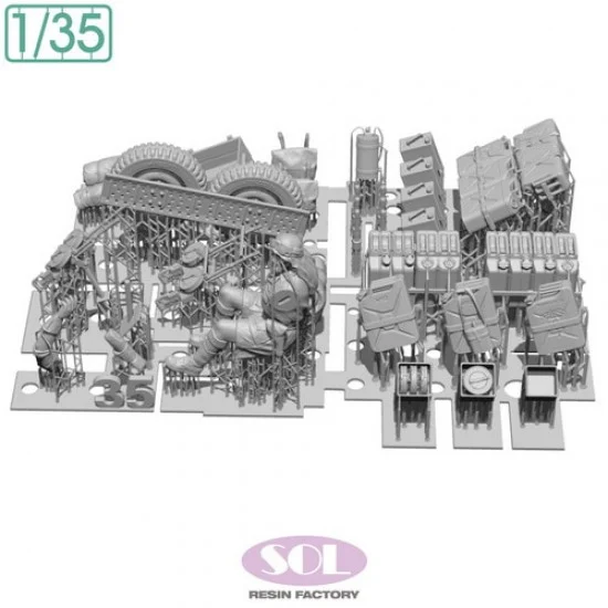 SOL Resin Factory MM1011 1/35 WWII British SAS 1/4ton 4x4 Patrol car Conversion Kit Ver.2 - Military Vehicles & Tanks