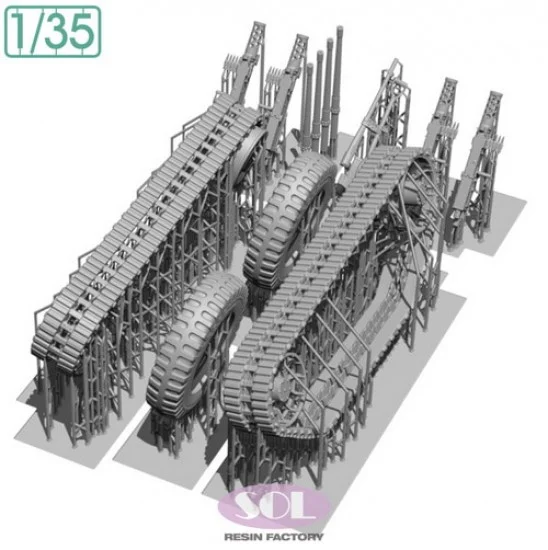 SOL Resin Factory MM1014 1/35 WWII US Army M16 MG MC Detail up set for AFV CLUB kit - Military Vehicles & Tanks
