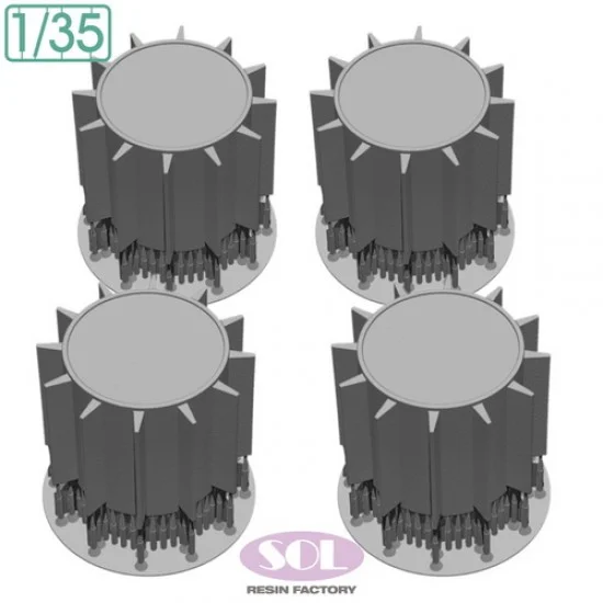 SOL Resin Factory MM1019 1/35 Schwimmwagen Type 166 Snow Rollers for Tamiya kit - Military Vehicles & Tanks