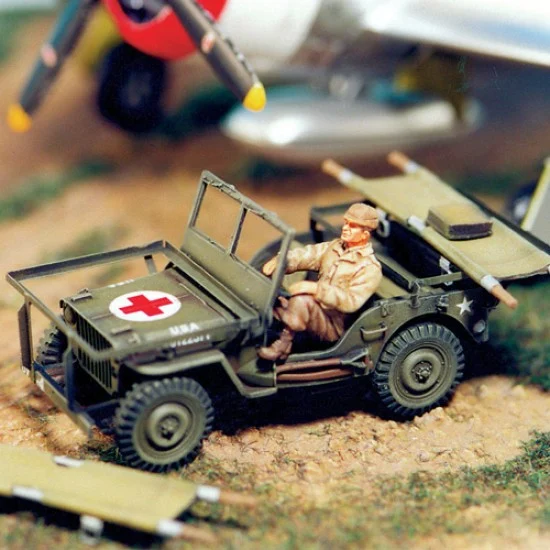 SOL Resin Factory MM102 1/48 Willis MASH Jeep Resin Kit - Military Vehicles & Tanks