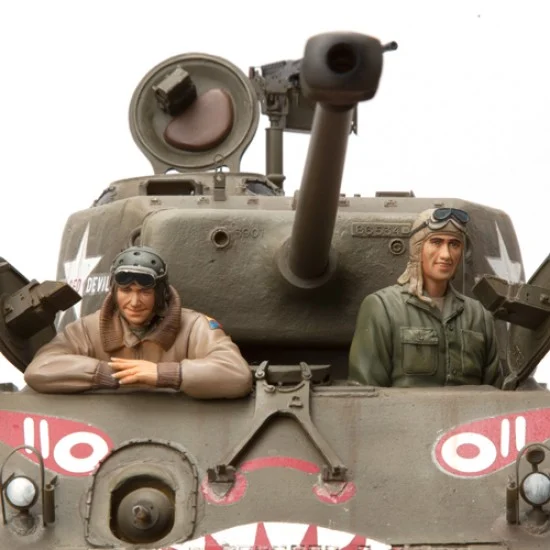 SOL Resin Factory MM123 1/16 WWII US Tank Crew #2 (2 Busts) - Model Figures