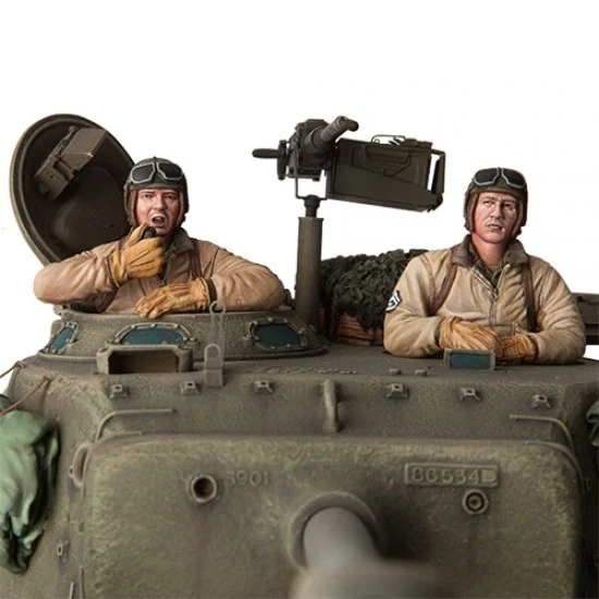 SOL Resin Factory MM202 1/16 WWII US Tank Crew #5 (2 figures) - Model Figures