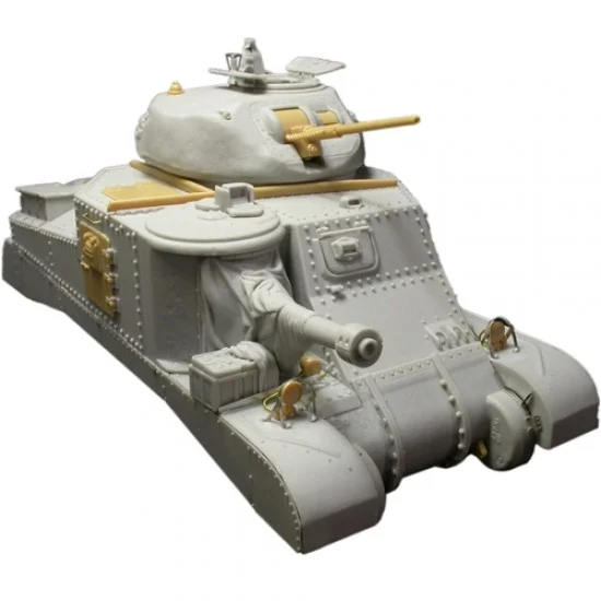 SOL Resin Factory MM212 1/35 WWII British M-3A5 Grant Upper Hull & Grant Turret