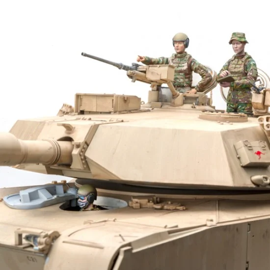 SOL Resin Factory MM255 1/16 US Army Female Tank Commander, Loader & Driver w/Hatch (3 Figures) - Model Figures
