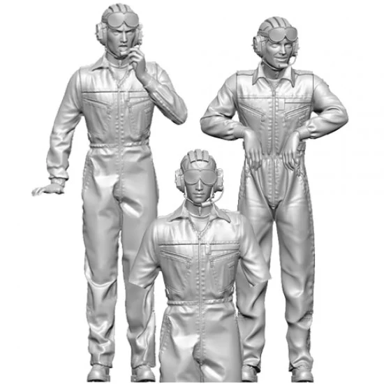 SOL Resin Factory MM278 1/16 Bundeswehr Tank Crew (3 Figures) - Model Figures