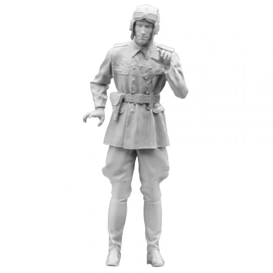 SOL Resin Factory MM288 1/16 WWII Russian Tank Commander - Model Figures