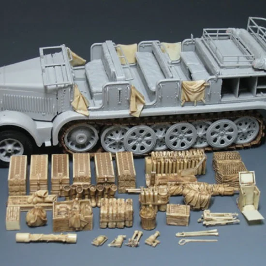 SOL Resin Factory MM299 1/35 SdKfz.7 Mittlere Zugkraftwagen 8t Early Ver. Accessary Set - Military Vehicles & Tanks