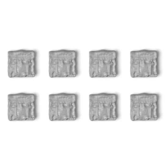 SOL Resin Factory MM368 1/16 British OD M37 Large Pack (8pcs) - Military Vehicles & Tanks