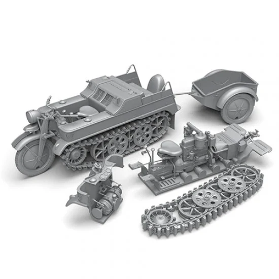 SOL Resin Factory MM390 1/35 WWII SdKfz.2 Kleines Kettenkrad Typ HK101 - Military Vehicles & Tanks