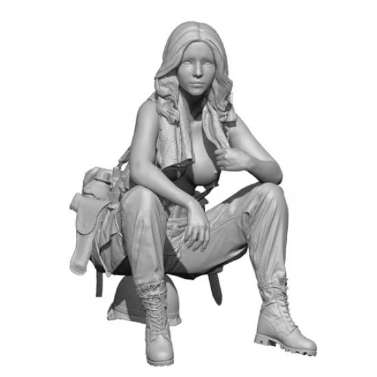 SOL Resin Factory MM407 1/9 Military Pin Up Girl - CORA Topless
