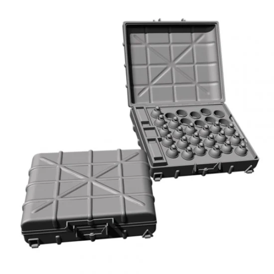 SOL Resin Factory MM408 1/16 WWII Stielhandgranate M24 Case w/Grenade - Scenics & Diorama