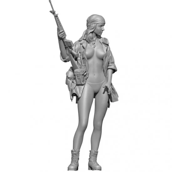 SOL Resin Factory MM427 1/35 Military Pin Up Girl - Evelyn Topless