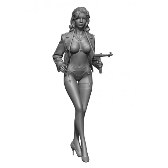 SOL Resin Factory MM428 1/24 Military Pin Up Girl - Linda
