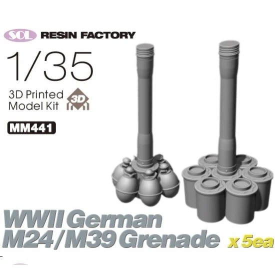 SOL Resin Factory MM441 1/35 WWII German M24/M39 Grenade - Model Figures