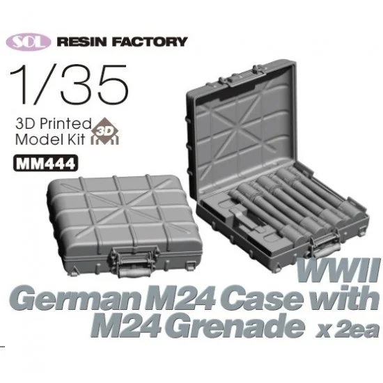 SOL Resin Factory MM444 1/35 WWII German M24 Case with M24 Grenade - Model Figures