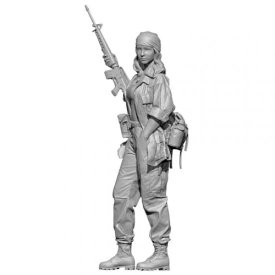 SOL Resin Factory MM462 1/9 EVELYN Pin Up/Military/Army Girl - Model Figures