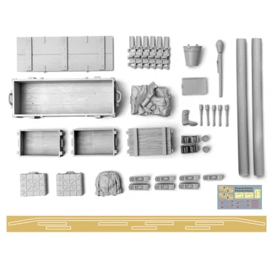 SOL Resin Factory MM497 1/16 WWII German StugIII Stowage Set 1 - Military Vehicles & Tanks