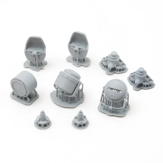 SOL Resin Factory MM499 1/16 WWII German Lights (Bosch/Notek) - Military Vehicles & Tanks