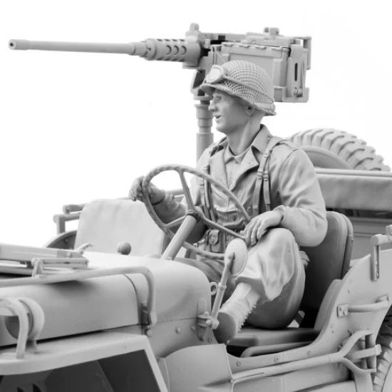 SOL Resin Factory MM561 1/16 WWII US Army 1/4 ton Utility Truck Driver - Model Figures