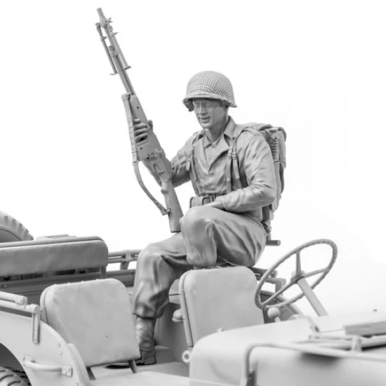 SOL Resin Factory MM567 1/16 WWII US Army Bar Gunner - Model Figures