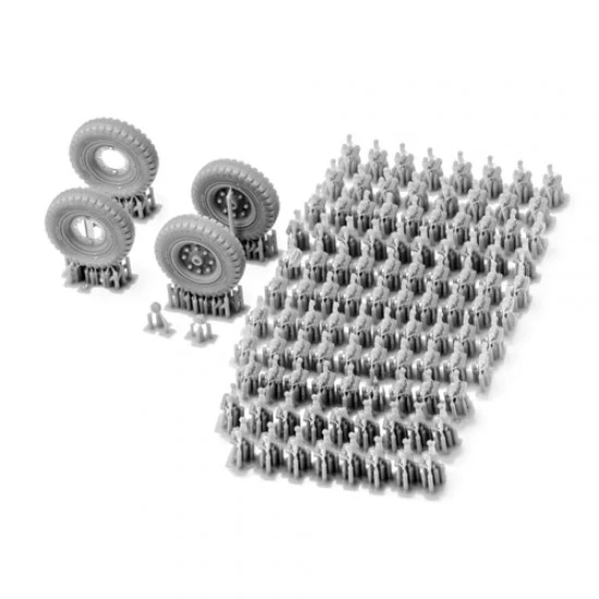 SOL Resin Factory MM576 1/35 WWII Sd.Kfz.251 Early Type Workable Track Links for Academy kits - Military Vehicles & Tanks