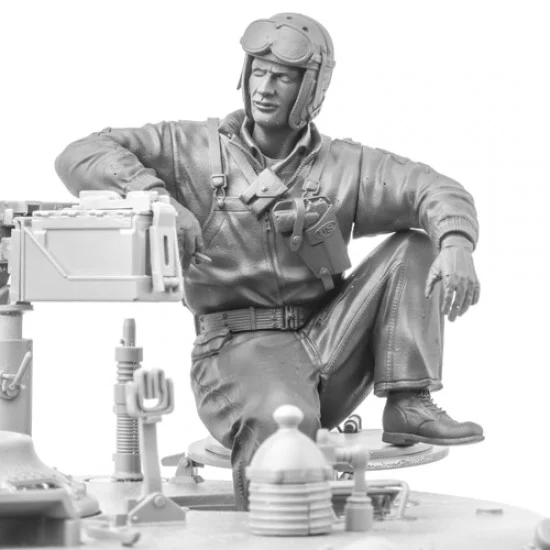 SOL Resin Factory MM579 1/16 WWII US Army M4A3E8 Crew #1 - Model Figures