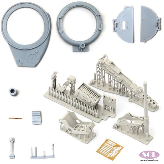 SOL Resin Factory MM593 1/16 M4A3 76W T23 Turret Early Type Conversion set for Takom kits - Military Vehicles & Tanks