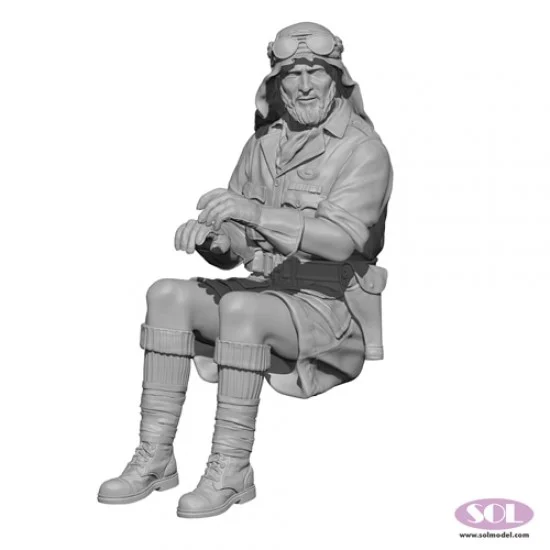 SOL Resin Factory MM601 1/35 WWII British SAS 1/4 ton Patrol Car Raider - Model Figures