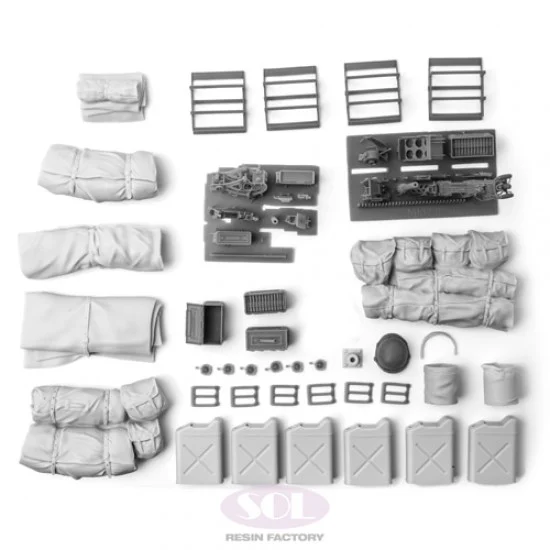 SOL Resin Factory MM660 1/16 Accessories C for M10 - Military Vehicles & Tanks